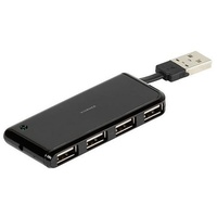 Vivanco USB-Hub, 4x USB-A 2.0, USB-A 2.0 [Stecker] (36660)