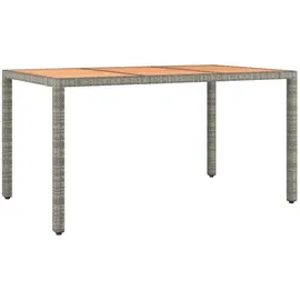 vidaXL Garten-Essgruppe 7-tlg. Grau