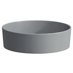 LAUFEN Kartell Waschtisch-Schale H8123317581121 42x42x13,5cm, ohne Hahnloch/ohne Überlauf, graphit matt