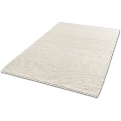 Wollteppich "Poppy 6024", weiß, B:170cm H:18mm L:240cm, Wolle, SCHÖNER WOHNEN-KOLLEKTION, Teppiche, hochwertiger Handweb, Wolle, Wohnzimmer, Schöner Wohnen Kollektion