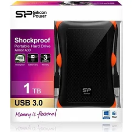 Silicon Power Armor A30 1 TB USB 3.2 schwarz/orange SP010TBPHDA30S3K