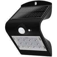 V-Tac Wandleuchte Hauswandleuchte Solarlampe Solarleuchte, IP44 Wetterfest Bewegungsmelder Akku,