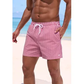 VENICE BEACH Badeshorts Venice Beach rot/weiß M