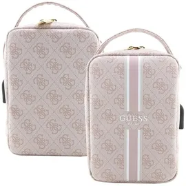 CG Mobile GUESS PU 4G Printed Stripes Travel Bag Pink - GUHBP4RPSP
