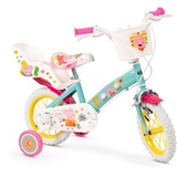 Toimsa Bikes Kinderfahrrad Peppa Pig 12 Zoll mit Stützrädern Korb Puppensitz 3-5 Jahre