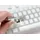 Ducky One 3 Aura White TKL Gaming Tastatur, RGB LED - MX-Silent-Red