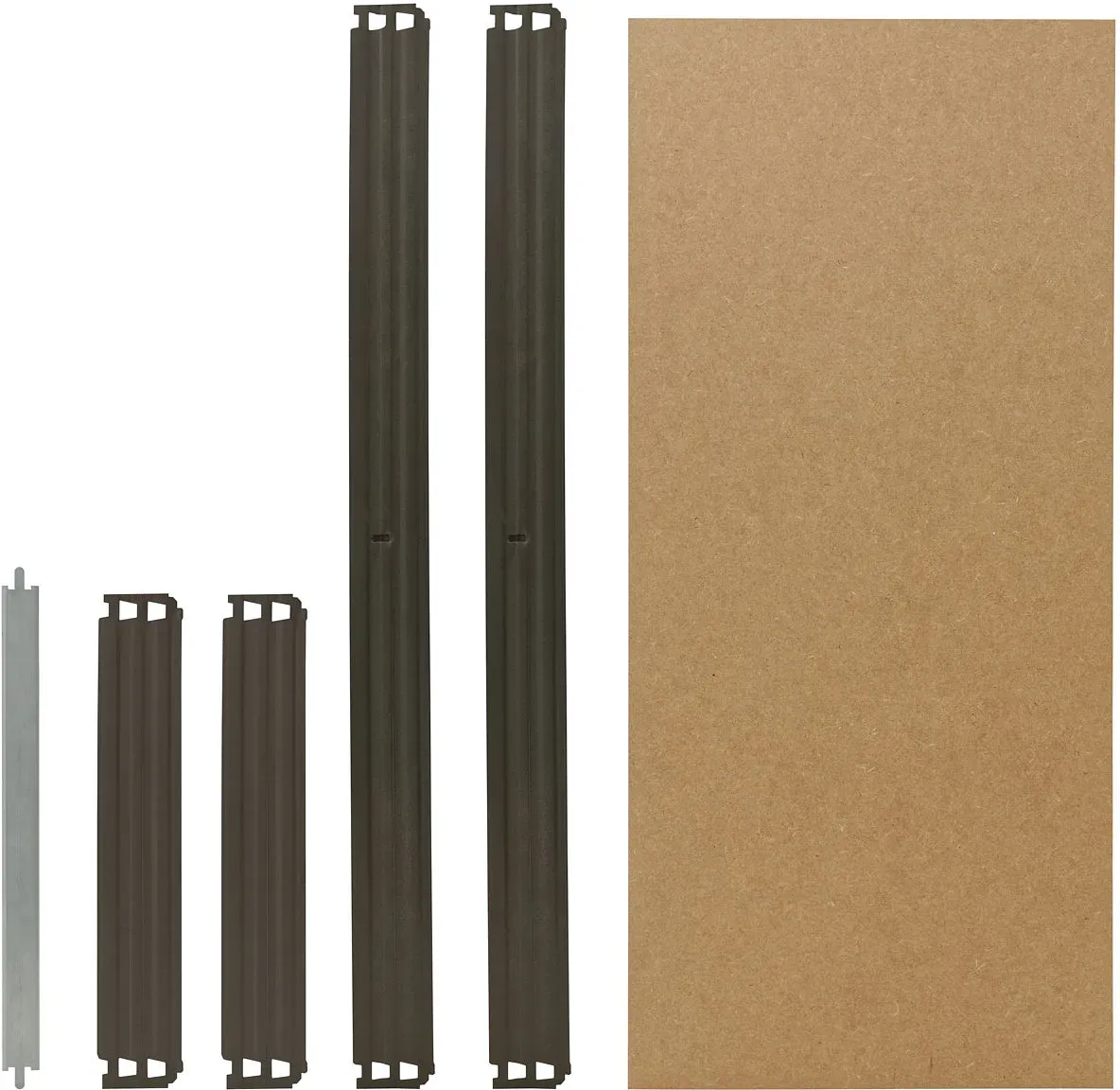 shelfplaza PRO 23x60 cm Fachboden-Set in grau für PRO Schwerlastregale