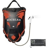 Wolf-Head Camping Dusch Outdoor, 6,6 Gallonen/25L Camping Duschtasche, großer Wasserdurchfluss, Handbrause, Solardusche , Outdoor Duschtasche, tragbare Dusche für Camping Stranden Rucksackreisen