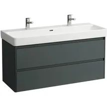 Laufen BASE 2.0 Waschtischunterbau, 2 Schubladen, SoftClose, inklusive Ordnungssystem, zu H814965 1168x446x515mm, H4113221082661, Farbe: verkehrsgrau