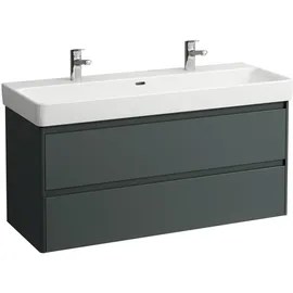 Laufen BASE 2.0 Waschtischunterbau, 2 Schubladen, SoftClose, inklusive Ordnungssystem, zu H814965 1168x446x515mm, H4113221082661, Farbe: verkehrsgrau