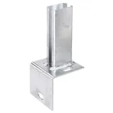 MR-Shop Pfostenträger für Zaunpfosten 60x40mm auf L-Randsteinen, verzinkt