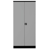 PROREGAL Stahlschrank Bee | HxBxT 195x92x60 cm | Schwarz-Grau