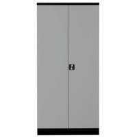 PROREGAL Stahlschrank Bee | HxBxT 195x92x60 cm | Schwarz-Grau