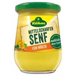 Kühne Senf mittelscharf im Glas 250ML