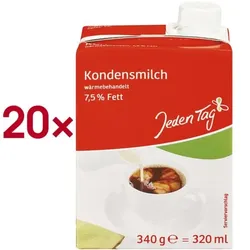 Jeden Tag 20er-Pack Kondensmilch 7,5% Fett