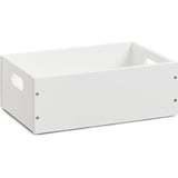 Zeller Present, Aufbewahrungsbox, Aufbewahrungskiste, stapelbar, MDF, weiß, 30 x 20 x 11 cm
