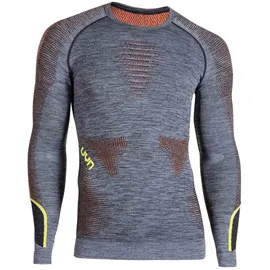 Uyn Ambityon langarm Funktionsshirt melange Herren black melange/orange/yellow L/XL