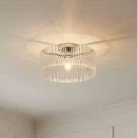 LUCANDE Meritt 1 x 15 W LED transparent/chrom