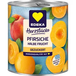 EDEKA Herzstücke Pfirsiche halbe Frucht gezuckert 820G
