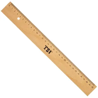 TSI Lineal 30 cm braun, 3.4 cm
