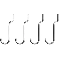 String - Haken für Outdoor Regal, vertikal, stahl (4er-Set)