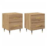 vidaXL Nachtschrank Artisan-Eiche 40 x 35 x 47,5 cm Braun