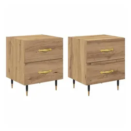 vidaXL Nachtschrank Artisan-Eiche 40 x 35 x 47,5 cm Braun