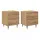 vidaXL Nachtschrank Artisan-Eiche 40 x 35 x 47,5 cm Braun