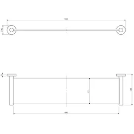 Omnires MODERN PROJECT Ablage, MP60930CR