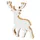 levandeo Deko Aufsteller Hirsch H21 cm Mango/Weiß/Natur/Braun