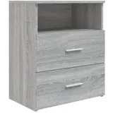vidaXL Nachttisch Grau Sonoma 50x32x60 cm