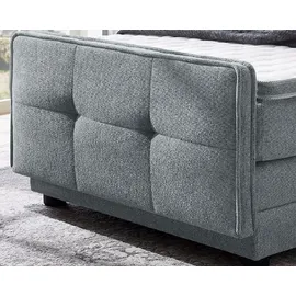 Jockenhöfer Boxspringbett JOCKENHÖFER GRUPPE "Paloma, Kopf- und Fussteil elektromotorisch verstellbar", grau (mittelgrau 430, 09), B:130cm L:225cm, Bezug Bett: Mittelstruktur (95% Polyester, 5% Nylon);Topper und Matratzenspiegel: 95% Polyester, 5% Nylon,