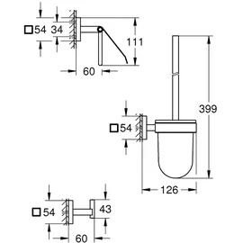 Grohe Start Cube Badaccessoire-Set, 411232430