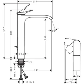 Hansgrohe Vivenis Einhandmischer Mattschwarz