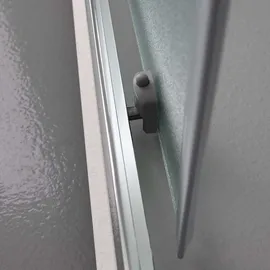 Kiamami Valentina Rechteckige Duschkabine 70X120 cm mattes Glas 6 mm | Giada × Grau/Silber