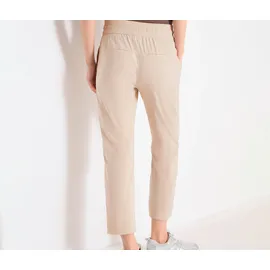 Cecil Mid Waist Slim Leg Hose Beige L