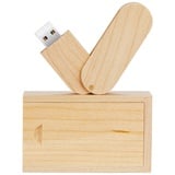 GARRULAX USB-Stick, 64 GB, hochwertiges Massivholz, Hochgeschwindigkeits-USB-2.0-Flash-Laufwerk, Speicherstick, Datenspeicherung, Pendrive-Daumendisk, 64 GB, Ahornholz