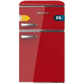 Cecotec Bolero CoolMarket 2D Origin 86 Retro-Kühlschrank (86 l, 893 mm hoch, Rot)