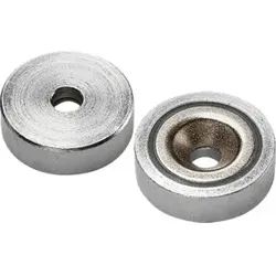 Flachgreifermagnet mit Bohrung, Neodym,⌀ 25 mm