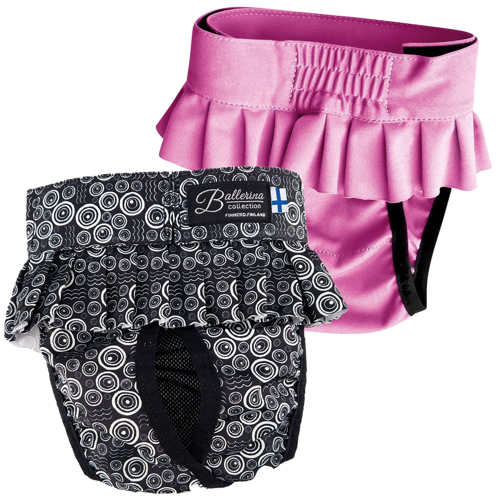 Schutzhöschen Ballerina - schicke Läufigkeitshose für Hündinnen Inkontinenzslip 1 St rosa