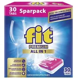 fit Geschirrspül-Tabs »Premium All in 1« 30 Stück pink