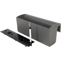 Vivanno Balkonkasten mit Bewässerungssystem 50 cm Dunkelgrau