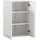 Saphir Hängeschrank Quickset 335 Badschrank 50 cm breit mit 2 Türen und 2 Einlegeböden Badezimmer-Hängeschrank inkl. Griffe in Chrom Glanz weiß
