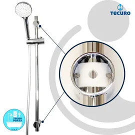 tecuro ew-100 Brauseset mit 5 Funktionen Chrom 160 cm