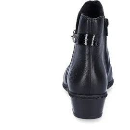 Rieker Damen Klassische Stiefeletten Y0783, Frauen Stiefeletten,übergangsschuhe,Stiefel,Bootee,Booties,halbstiefel,schwarz (00),38 EU / 5 UK
