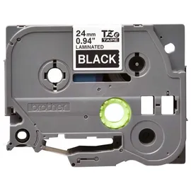 Brother TZe-355 laminiert schwarz auf weiß 2,4cm x 8m