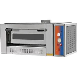Gas-Pizza-Ofen Kapazität 9 Pizzen Durchmesser 30cm 1400x1250x550mm