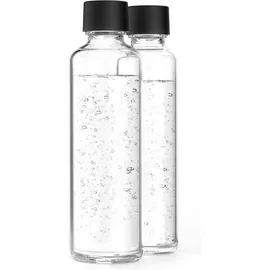 Sodapop Logan schwarz matt + 2 Flaschen 0,85 l + Flasche 0,6 l + Zylinder