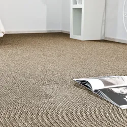 Teppichboden ANDIAMO "Odense, Made in Netherlands", beige, B:400cm H:8mm L:450cm, Kunstfaser, Teppiche, meliert, Breite 400 cm, mit Wabenstruktur, strapazierfähig & robust