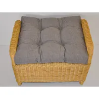 Rattani Sesselauflage 100 x 50 x 5 cm grau 1 St.